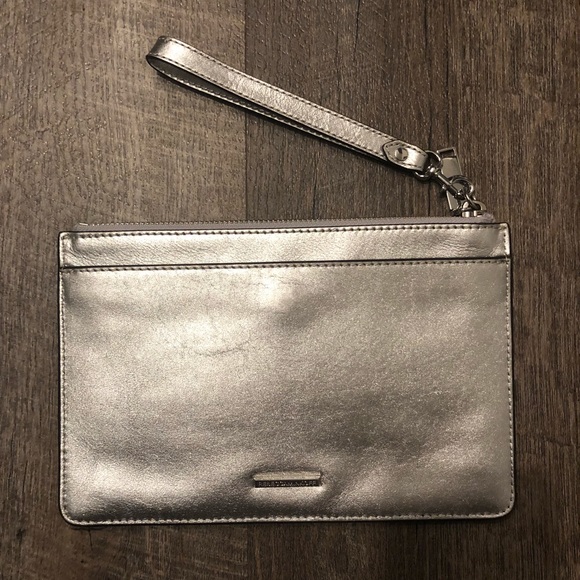 Rebecca Minkoff metallic chevron wristlet - Picture 3 of 7